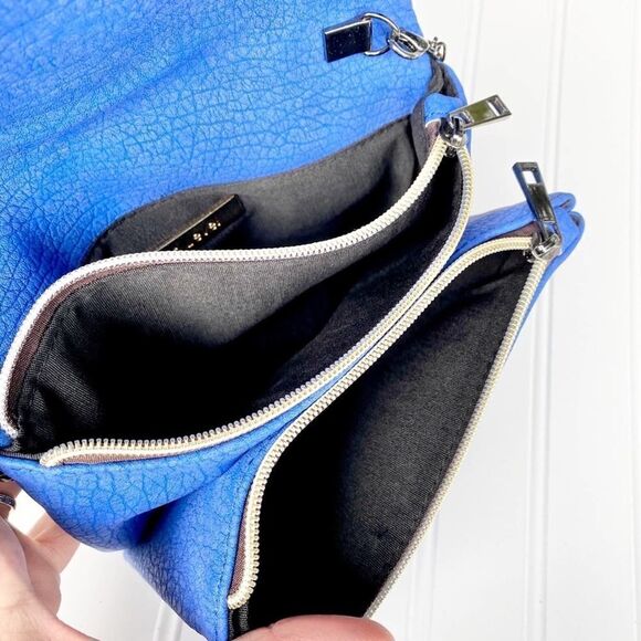 Street level Cobalt blue faux leather clutch purse - Picture 7 of 9